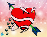 Dibujo Corazón con flecha III pintado por Siaa