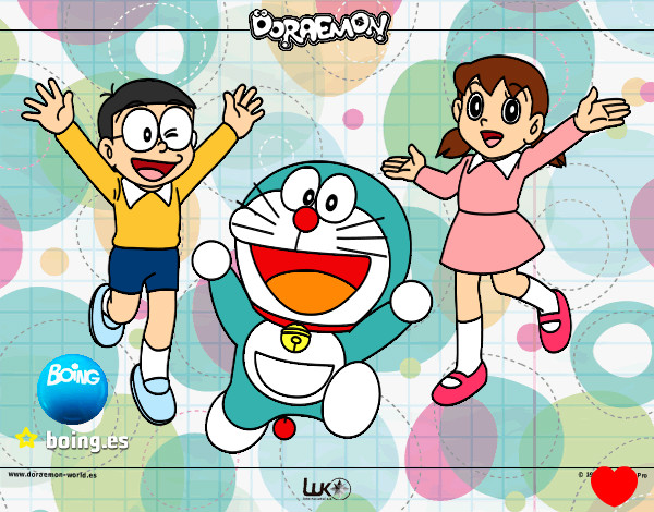 Dibujo Doraemon y amigos pintado por 6cheesecak