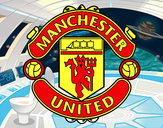 Dibujo Escudo del Manchester United pintado por axelrod