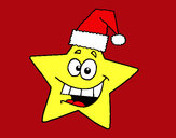 Dibujo estrella de navidad pintado por laila5433