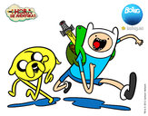 Dibujo Finn y Jake pintado por juliossj