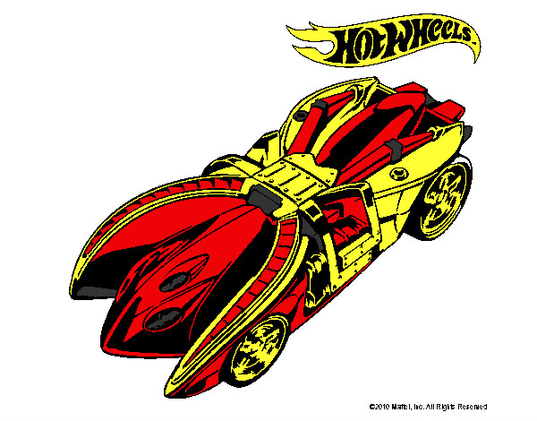 Dibujo Hot Wheels 7 pintado por asael