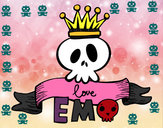 Dibujo Love Emo pintado por emi13
