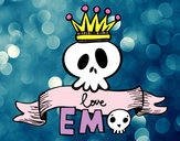 Dibujo Love Emo pintado por linda3599