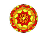 Dibujo Mandala 1 pintado por Enith