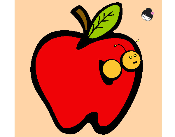 Dibujo Manzana III pintado por Jazmin_lun