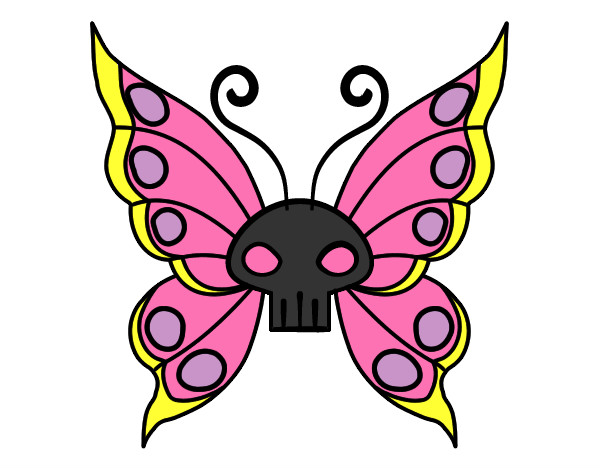 Dibujo Mariposa Emo pintado por marceline2