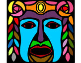 Dibujo Máscara Maya pintado por jandymandy