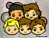 Dibujo One Direction 2 pintado por dayana859
