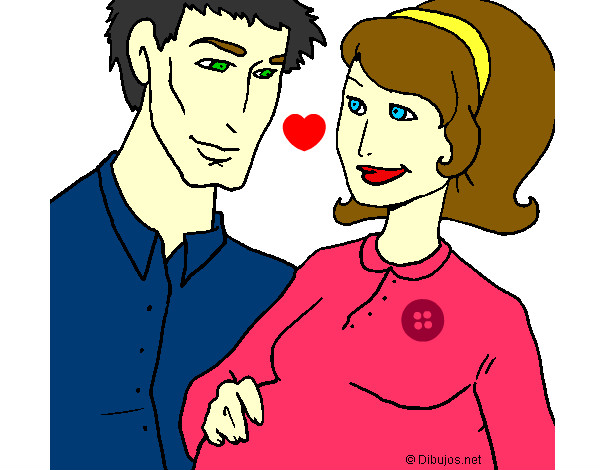 Dibujo Padre y madre pintado por hanniecaro