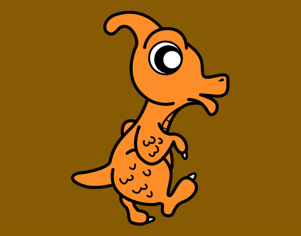 Dibujo Parasaurolophus bebé pintado por Rafilla