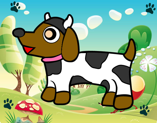 Dibujo Perro-vaca pintado por Tododa