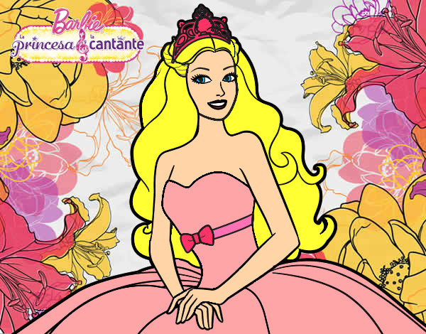 Dibujo Princesa cantante pintado por Helga