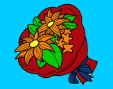 Dibujo Ramo de crisantemos pintado por laila5433