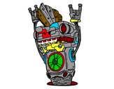 Dibujo Robot Rock and roll pintado por oscarin03