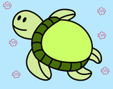 Dibujo Tortuga nadando pintado por Jazmin_lun