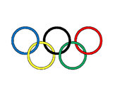 Dibujo Anillas de los juegos olimpícos pintado por tanxita