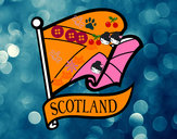 Dibujo Bandera de Escocia pintado por sarahva