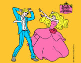 Dibujo Barbie bailando con un amigo pintado por -_zuko-_