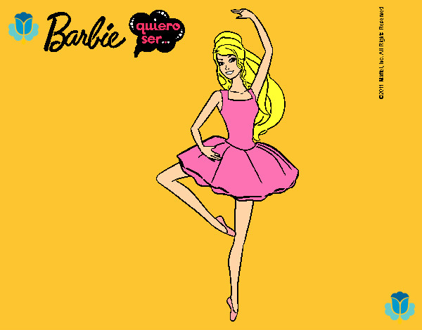 Dibujo Barbie bailarina de ballet pintado por Helga