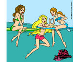 Dibujo Barbie y sus amigas pintado por Nerea2002