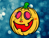 Dibujo Calabaza de Halloween pintado por CAMILAP