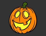 Dibujo Calabaza de Halloween pintado por mika2012