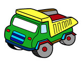 Dibujo Camión volquete pintado por sixmiqui