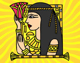 Dibujo Cleopatra pintado por anloca
