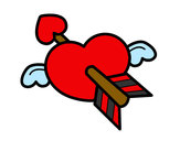 Dibujo Corazón de San Valentín pintado por damaris201