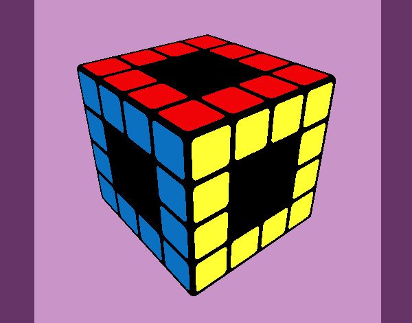 Dibujo Cubo de Rubik pintado por Vale11