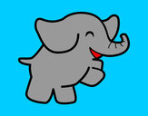 Dibujo Elefante bailarín pintado por belenmd