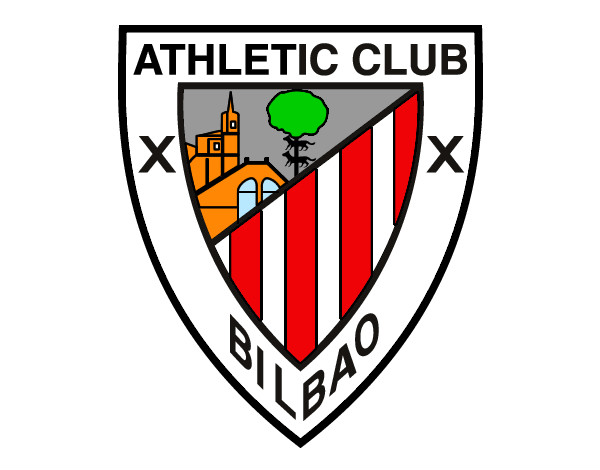 Dibujo Escudo del Athletic Club de Bilbao pintado por mompito