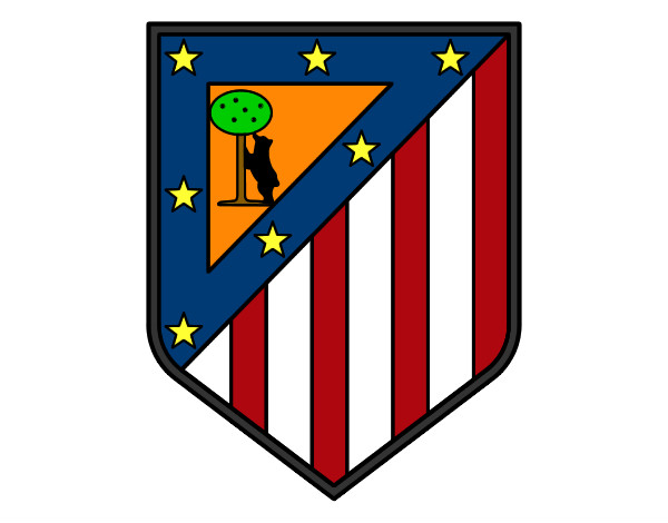 Dibujo Escudo del Club Atlético de Madrid pintado por CORVETTE