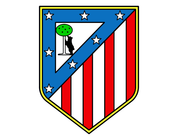 Dibujo Escudo del Club Atlético de Madrid pintado por mompito