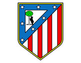 Dibujo Escudo del Club Atlético de Madrid pintado por mompito