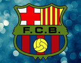 Dibujo Escudo del F.C. Barcelona pintado por Diego741