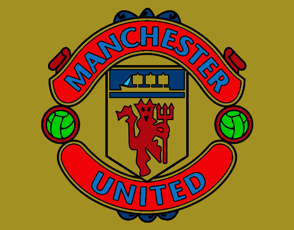 Dibujo Escudo del Manchester United pintado por CORVETTE