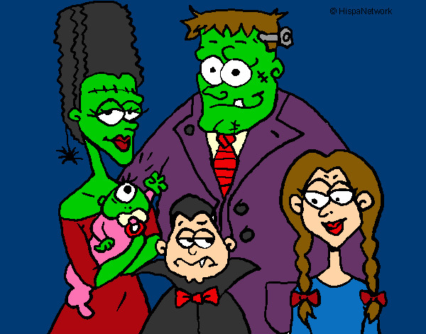 Dibujo Familia de monstruos pintado por Joramigo
