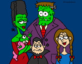 Dibujo Familia de monstruos pintado por Joramigo