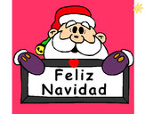 Dibujo Feliz Navidad pintado por Infoservi