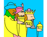 Dibujo Los Reyes Magos 3 pintado por danielarce