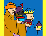 Dibujo Los Reyes Magos 3 pintado por MARIAH