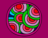 Dibujo Mandala circular pintado por raquel57