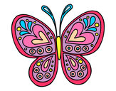 Dibujo Mandala mariposa pintado por cinthya123