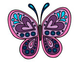 Dibujo Mandala mariposa pintado por Fairyale