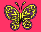 Dibujo Mandala mariposa pintado por laila5433