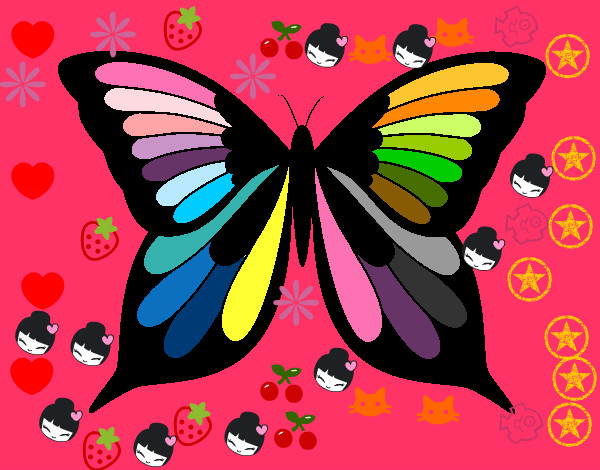 Dibujo Mariposa 8 pintado por ALBAMILENA