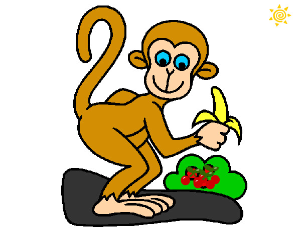 Dibujo Mono pintado por heilor