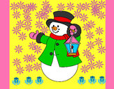 Dibujo Muñeco de nieve III 1 pintado por pinguisi